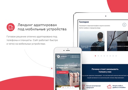 Некстайп: Премиум - лендинг с каталогом товаров и услуг